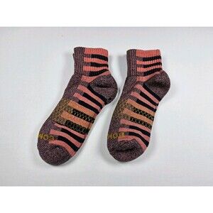 Bombas Vintage Stripe Quarter Lot Of 2 Pairs Socks Size M